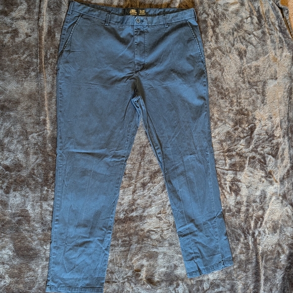 Izod Steel Blue Chinos for Men - Picture 1 of 3